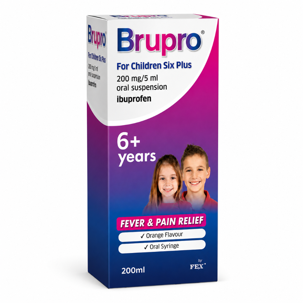 Brupro Ibuprofen For Children Six Plus 200mg - 200ml