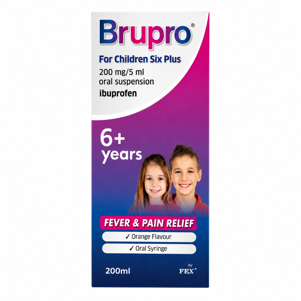Brupro Ibuprofen For Children Six Plus 200mg - 200ml