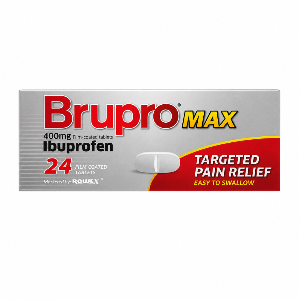 Brupro Max 400mg Ibuprofen Tablets - 24 Pack