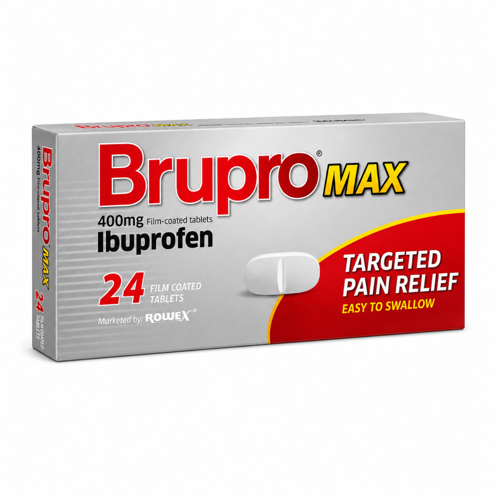 Brupro Max 400mg Ibuprofen Tablets - 24 Pack