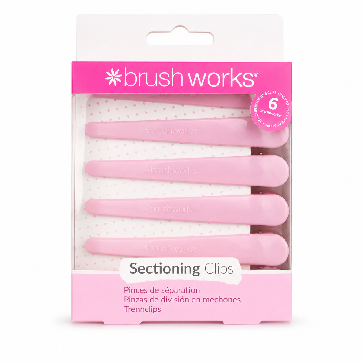 Brush Works Sectioning Clips - 6 Pack