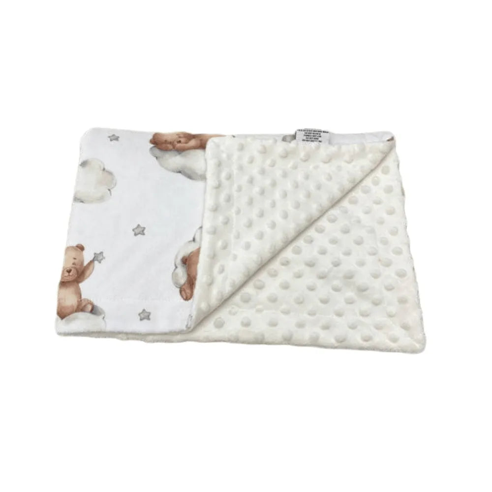 Bunny & Birdy Teddy Bear Blanket 100cm x 70cm