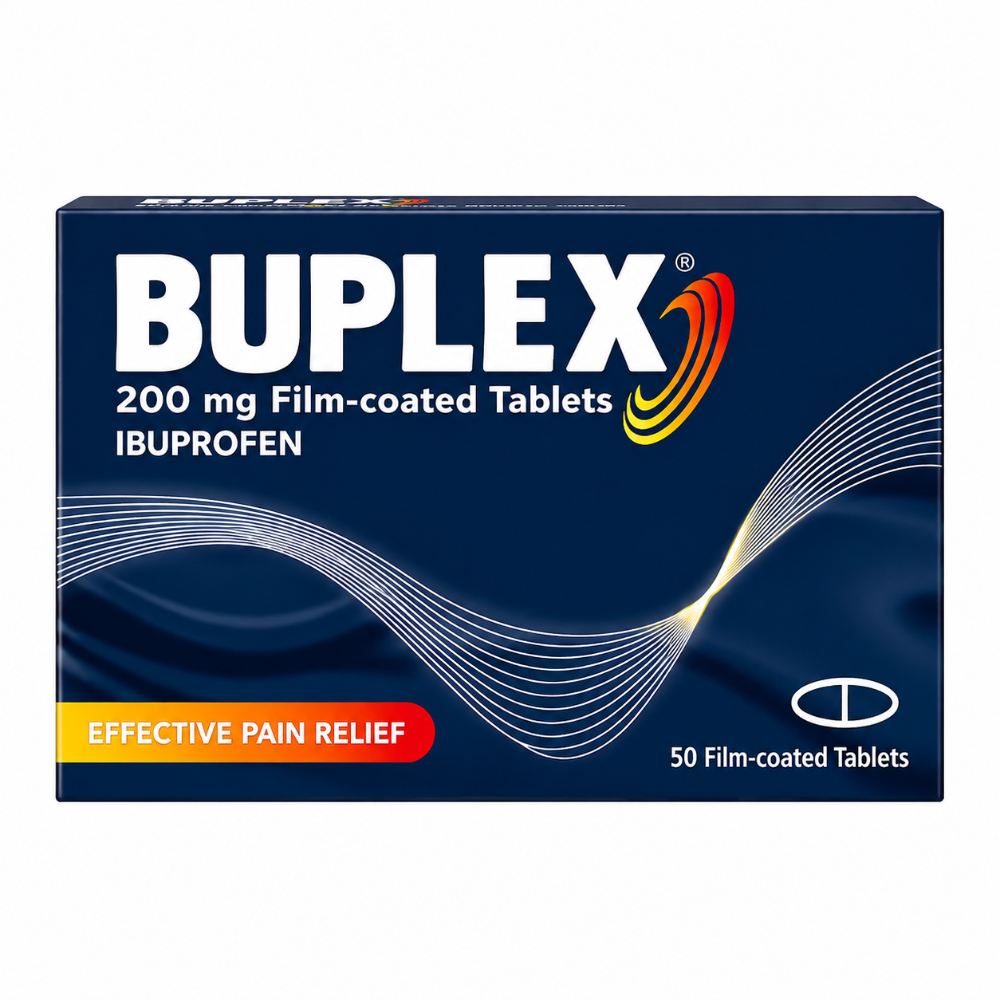 Buplex 200mg Ibuprofen Tablets - 50 Pack