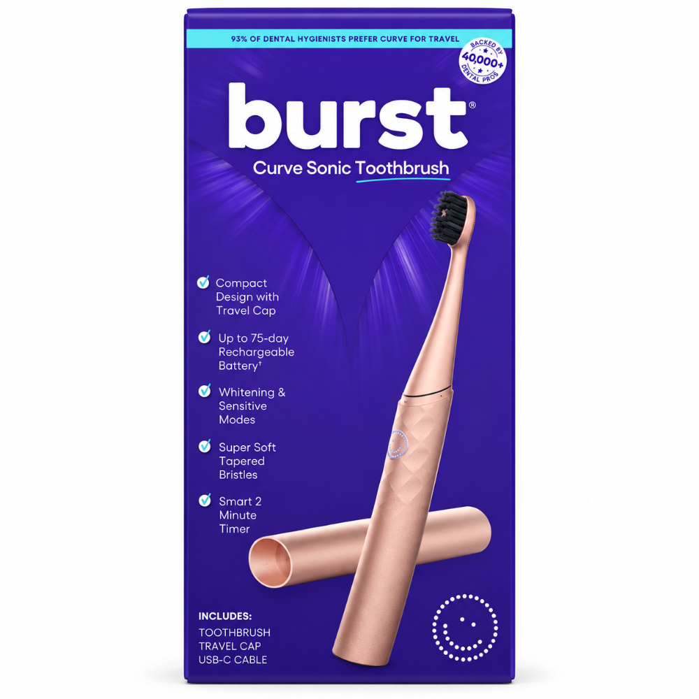 Burst Curve Sonic Toothbrush Rosegold