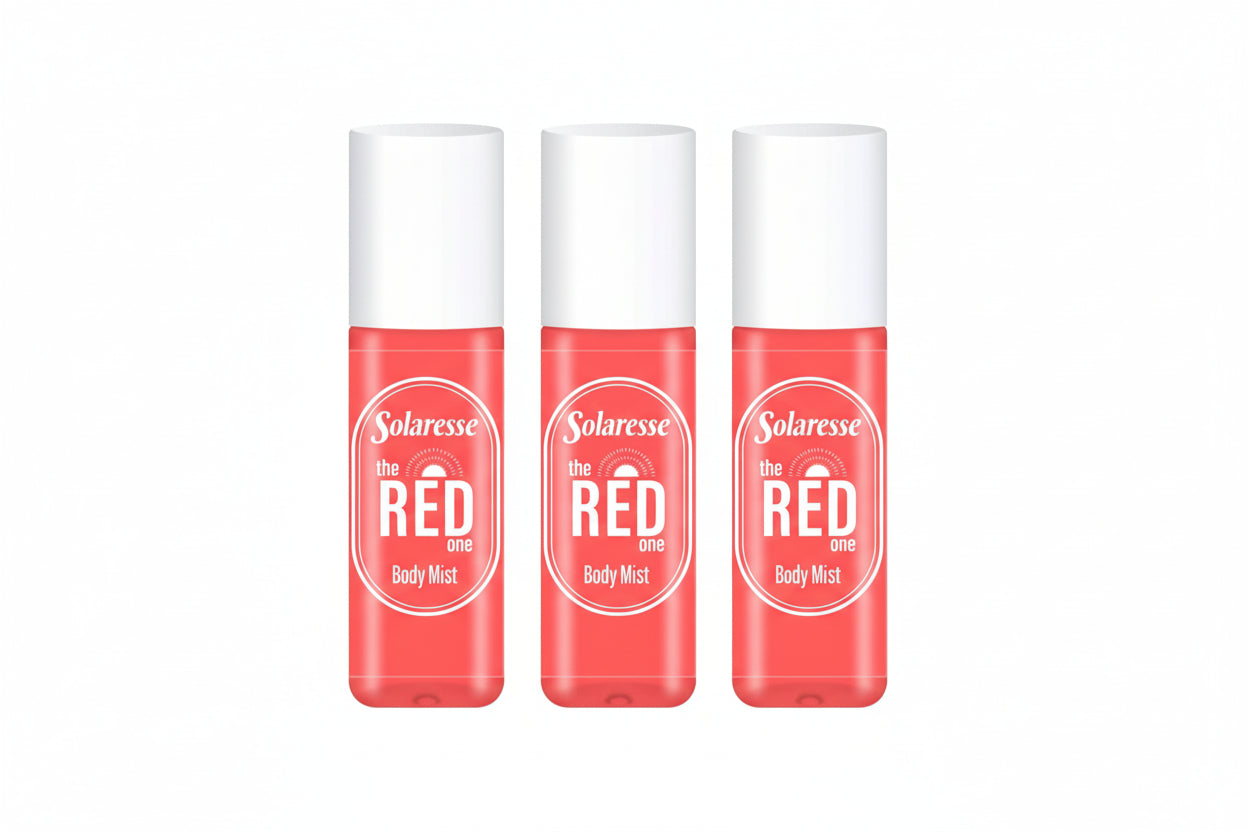 Solaresse The Red One Body Mist 150ml x 3 Pack Bundle