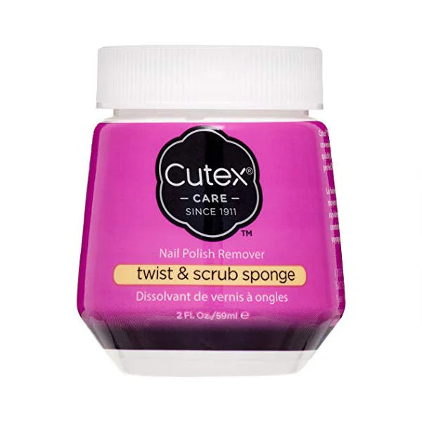 Cutex Twist & Scrub Sponge Nail Polish Remover - 59ml