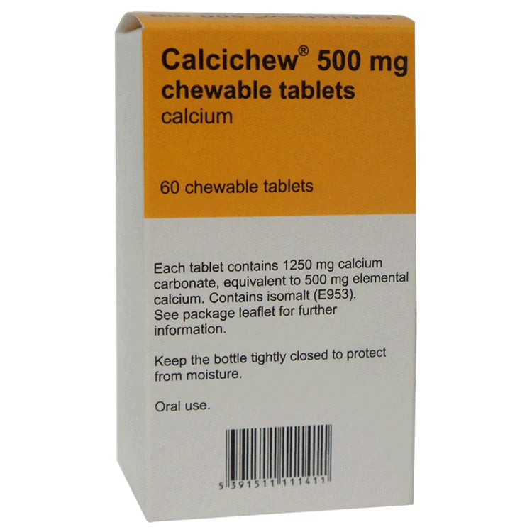 Calcichew Chewable Calcium 500mg - 60 Tablets