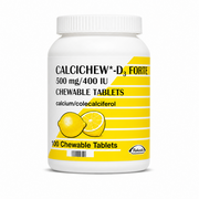 Calcichew D3 Forte Chewable Calcium & Vitamin D 500mg/400IU - 100 Tablets