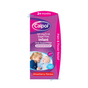 Calpol 2+ Months Strawberry Sugar Free Suspension - 60ml/140ml