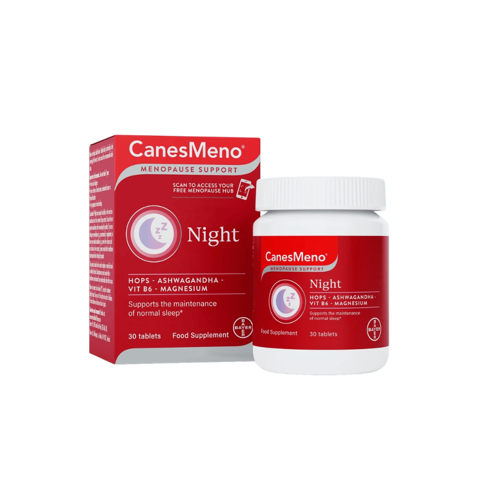 CanesMeno menopause support product packaging on a white background