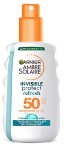 Garnier Ambre Solaire Invisible Protect Refresh Sun Protection Spray SPF50 - 200ml