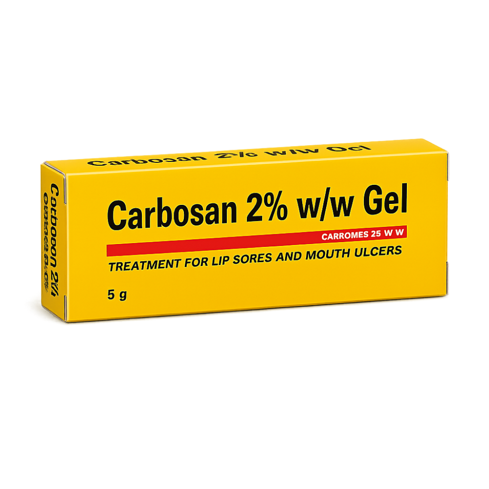 Carbosan 2% Gel For Lip Sores & Mouth Ulcers - 5g