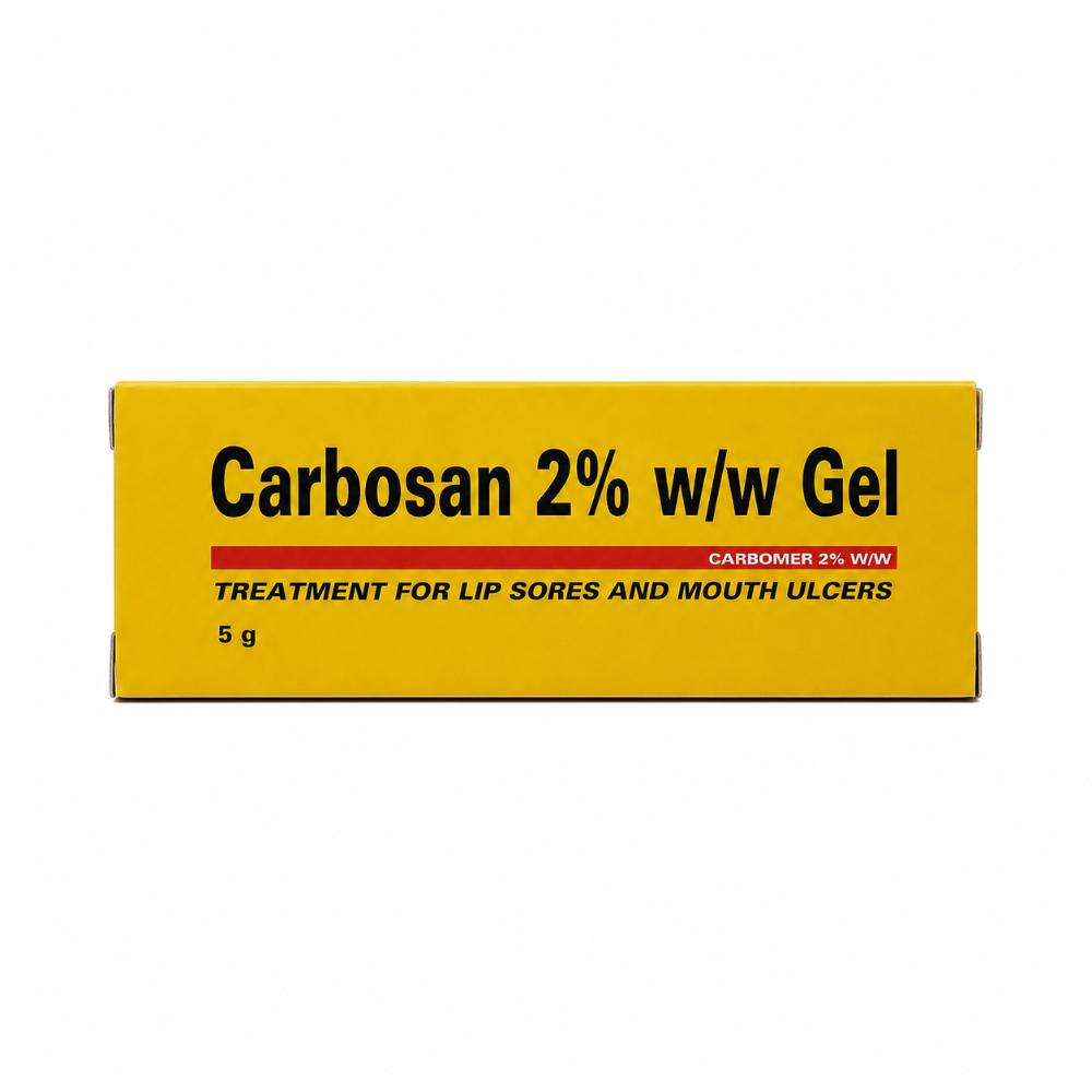 Carbosan 2% Gel For Lip Sores & Mouth Ulcers - 5g