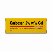Carbosan 2% Gel For Lip Sores & Mouth Ulcers - 5g