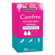 Carefree Cotton Feel Normal Ferfume Free - 20 Pack
