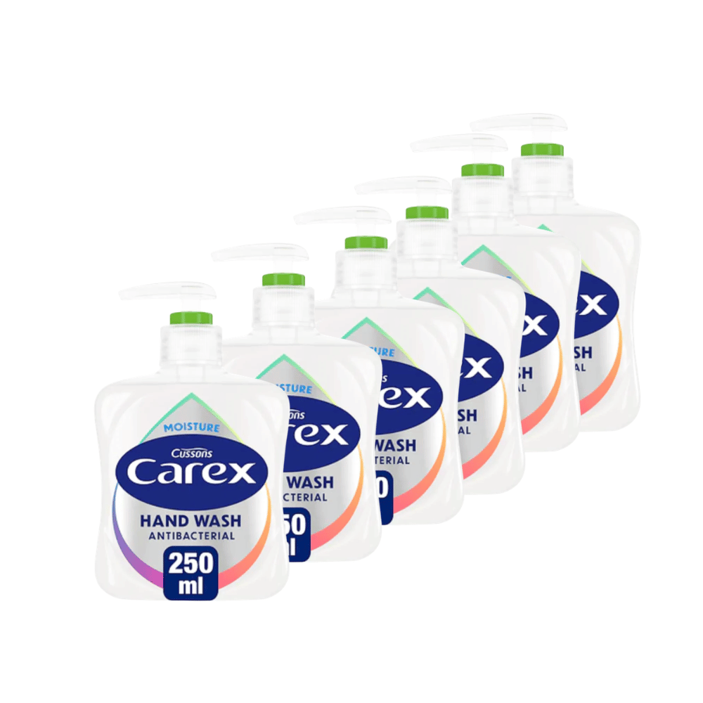 Carex Moisture Antibacterial Hand Wash 250ml x 6 Pack