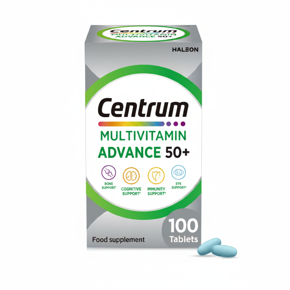 Centrum Advance 50+ Multivitamins & Vitamin - 100 Tablets