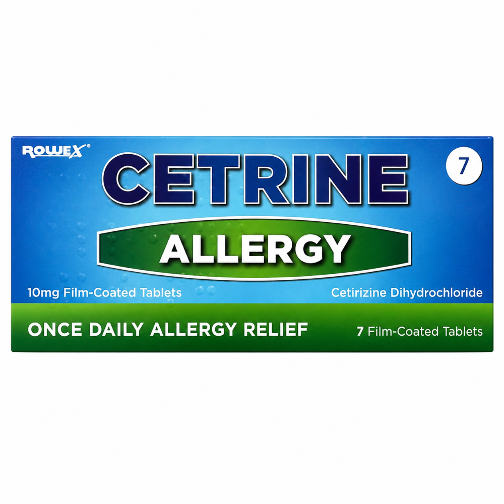 Cetrine Cetirizine Antihistamine Tablets - 7 Tablets