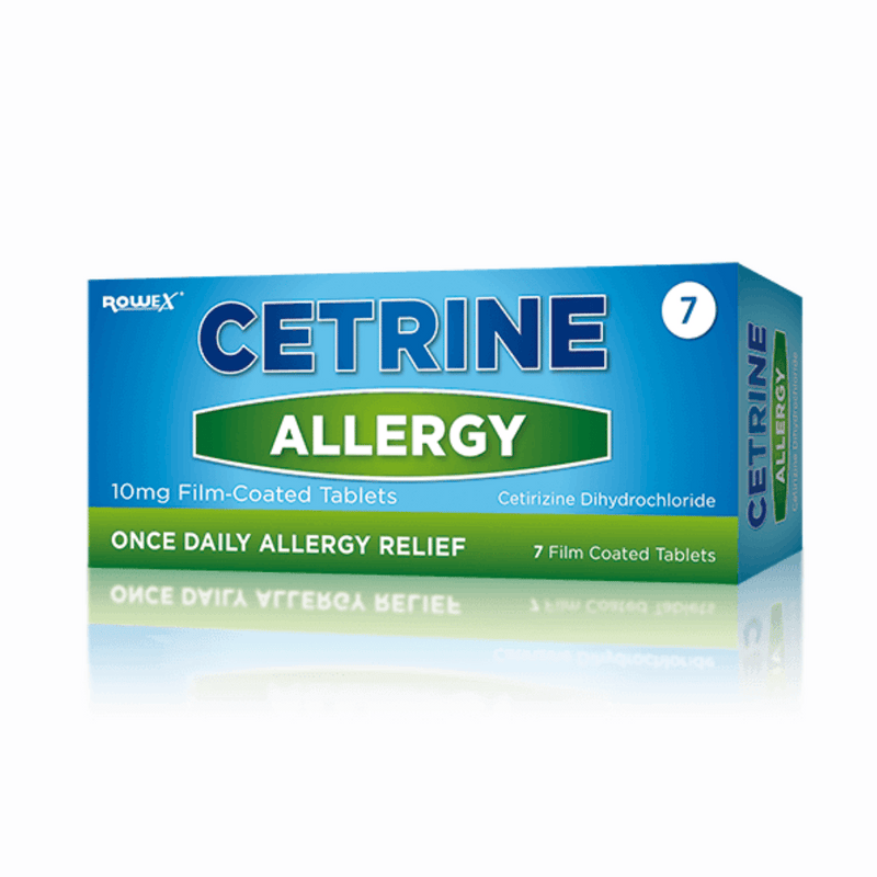 Cetrine Cetirizine Antihistamine Tablets - 7 or 30 Tablets