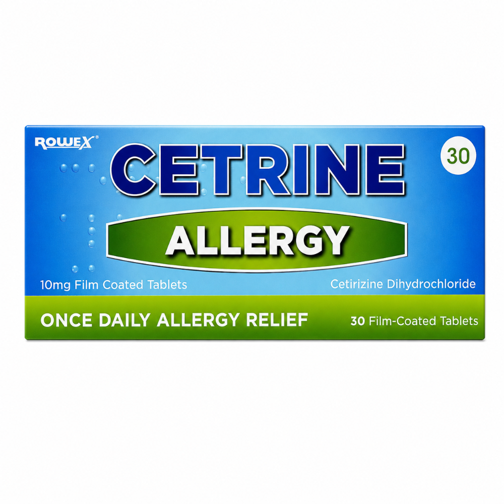 Cetrine Cetirizine Antihistamine Tablets - 30 Tablets