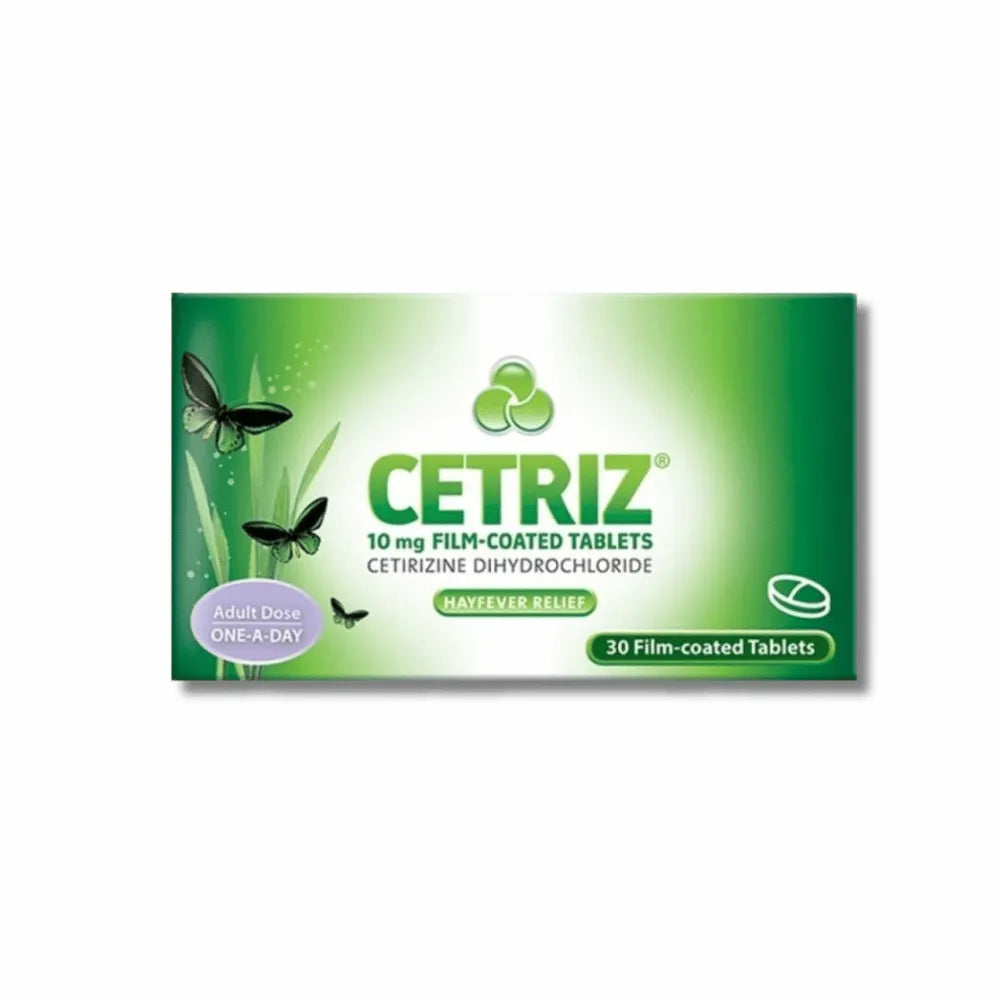 Cetriz Cetirizine Antihistamine Tablets - 30 tablets