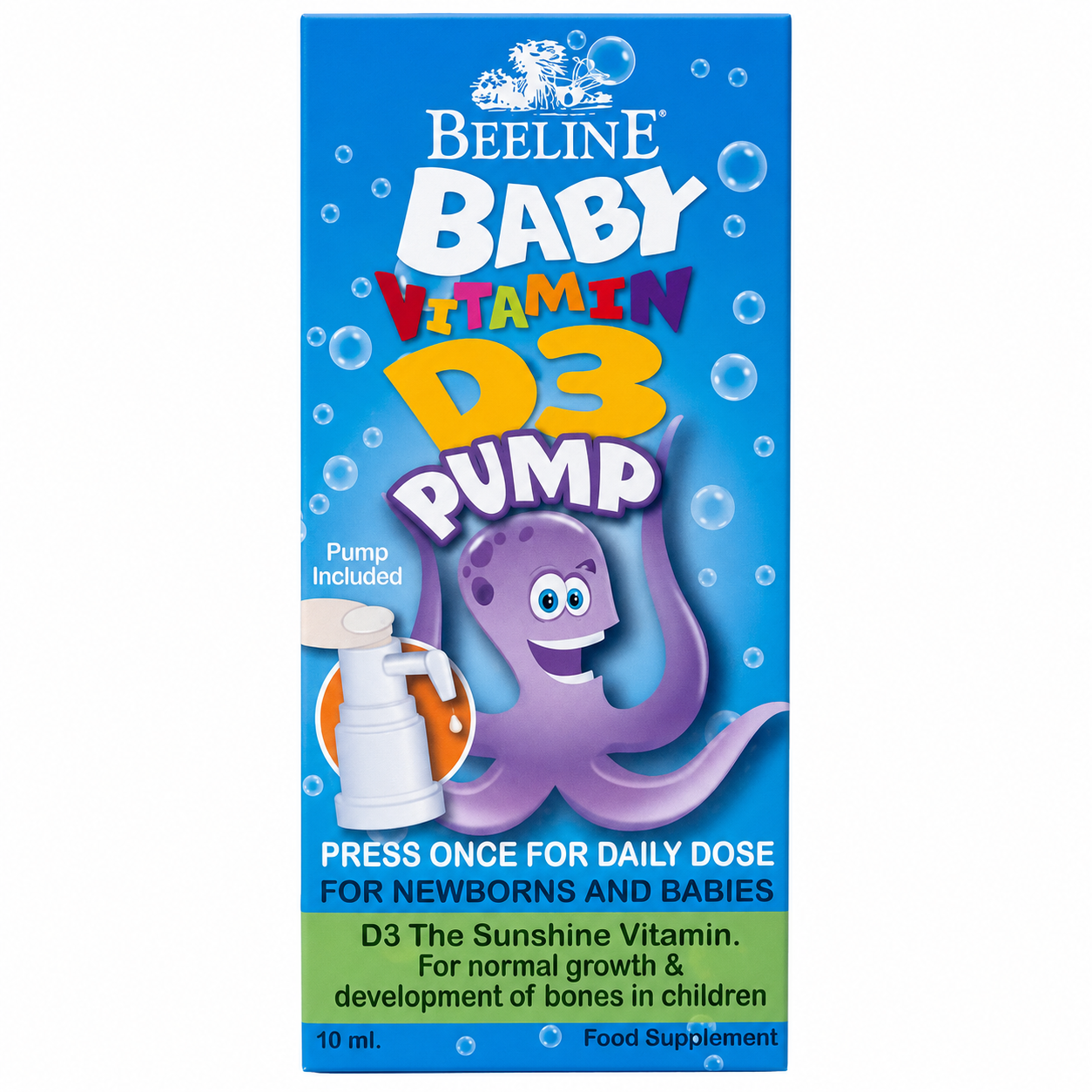 Beeline Baby Vitamin D3 Drops (Pump) - 10ml