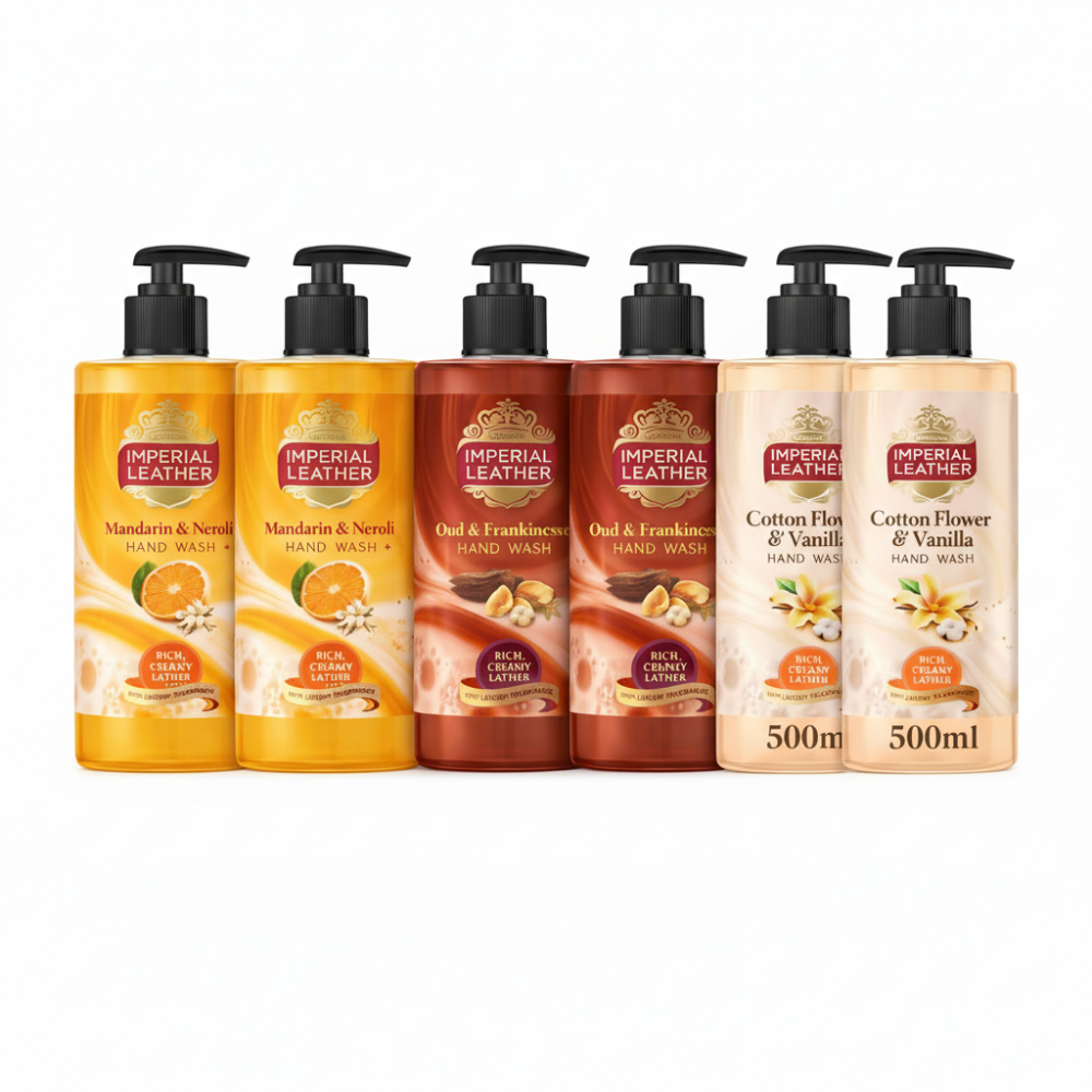 Imperial Leather Indulgent Hand Wash Variety Bundle - 500ml x 6 Pack