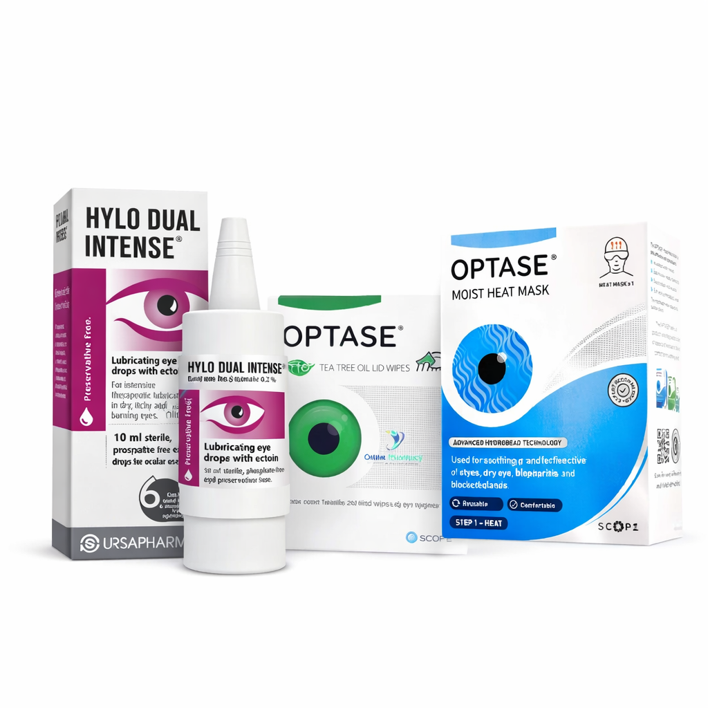 Optase & Hylo Dual Intense Eye Bundle - 3 Piece