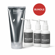 SONS Minoxidil Scalp Treatment Solution 60ml  3 Months Supply and Strengthening Shampoo 200ml Bundle