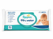 Pampers 99% Water Baby Wipes - 60pc
