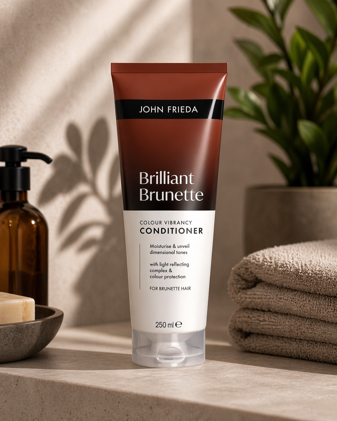 John Frieda Brilliant Brunette Colour Vibrancy Shampoo - 250ml
