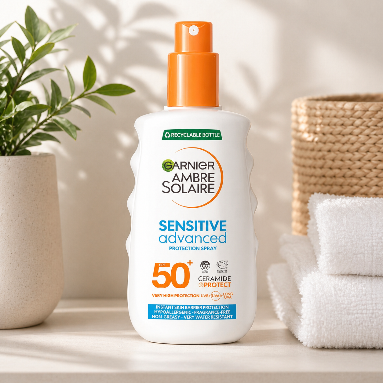 Garnier Ambre Solaire Sensitive Advanced SPF 50+ Protection Spray - 150ml