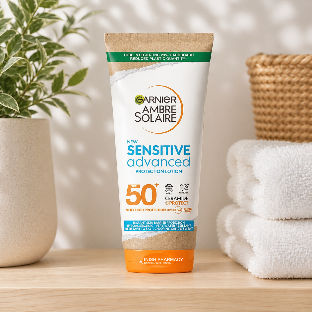 Garnier Ambre Solaire Sensitive Advanced SPF 50+ Protection Lotion - 175ml