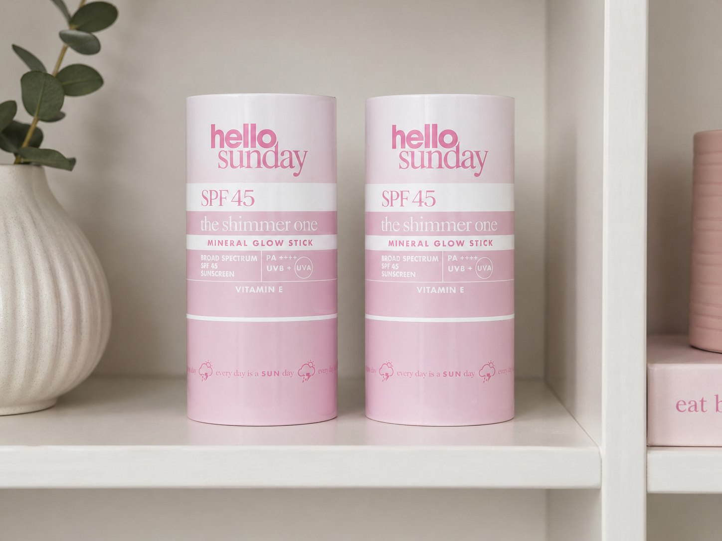 Hello Sunday The Shimmer One Mineral Glow Stick SPF 45 x2 Pack