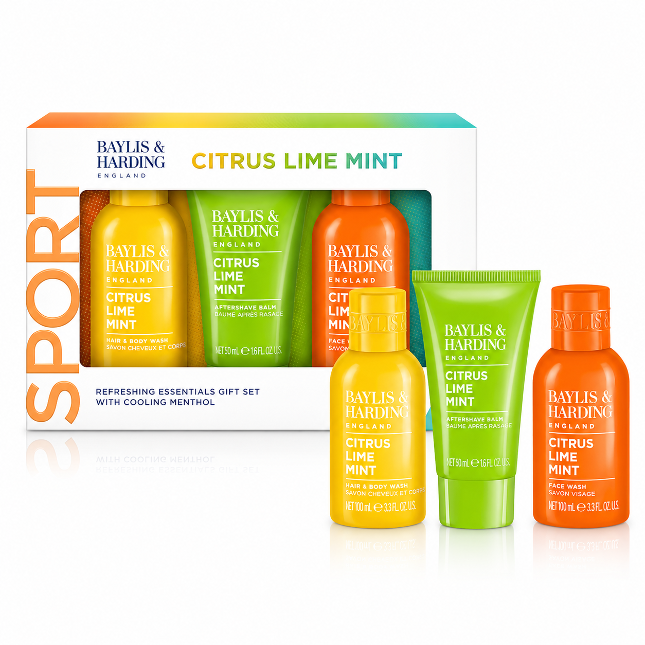 Baylis & Harding - Citrus, Lime & Mint Refreshing Essentials Trio Set