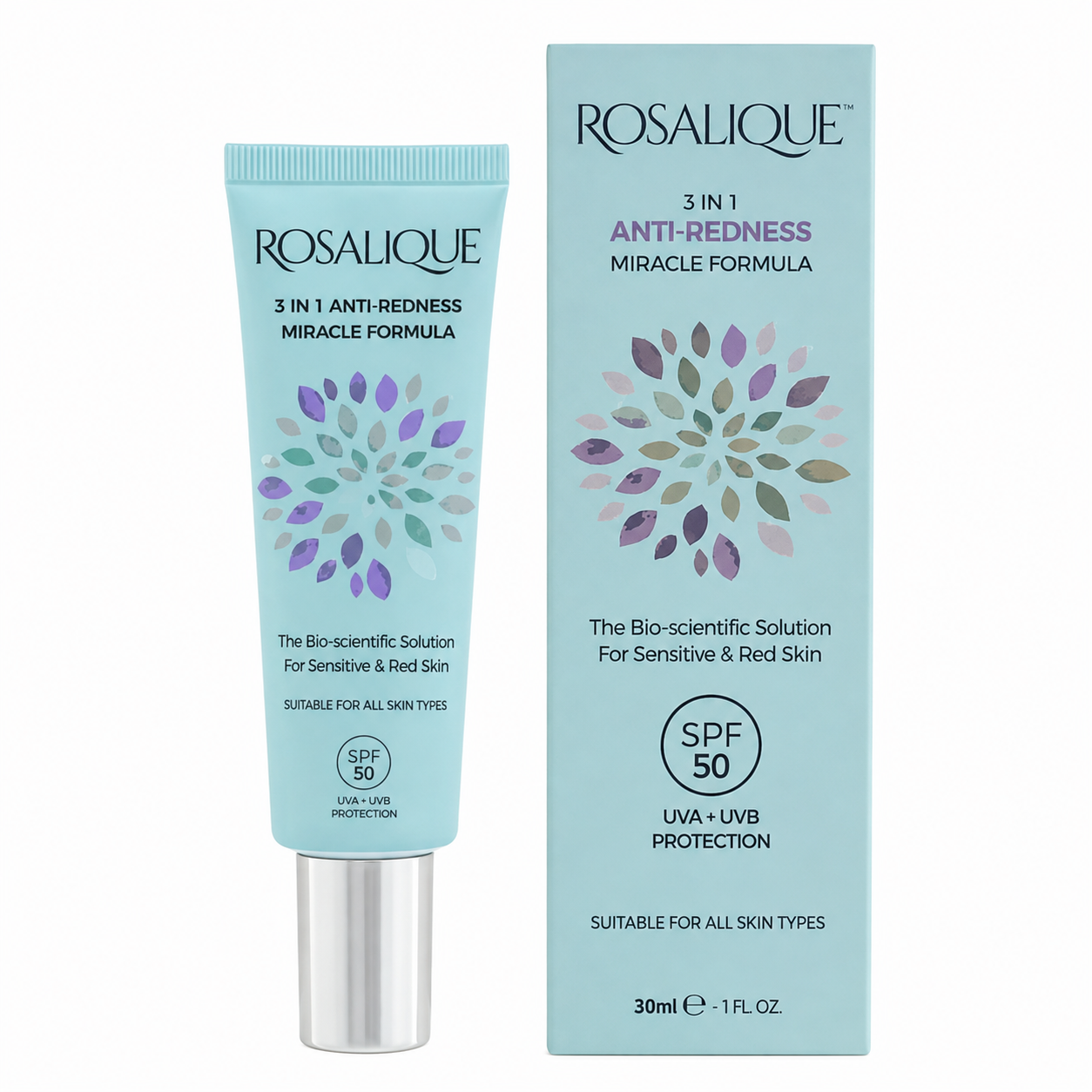 Rosalique 3 in 1 Anti-Redness Miracle Formula SPF50
