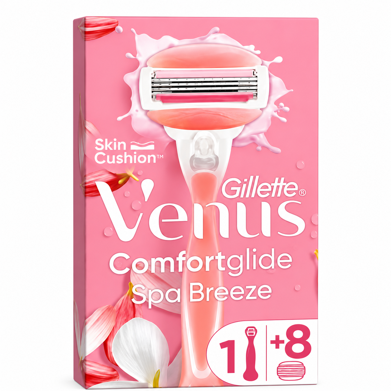 Venus Spa Breeze Razor + 8 Blades