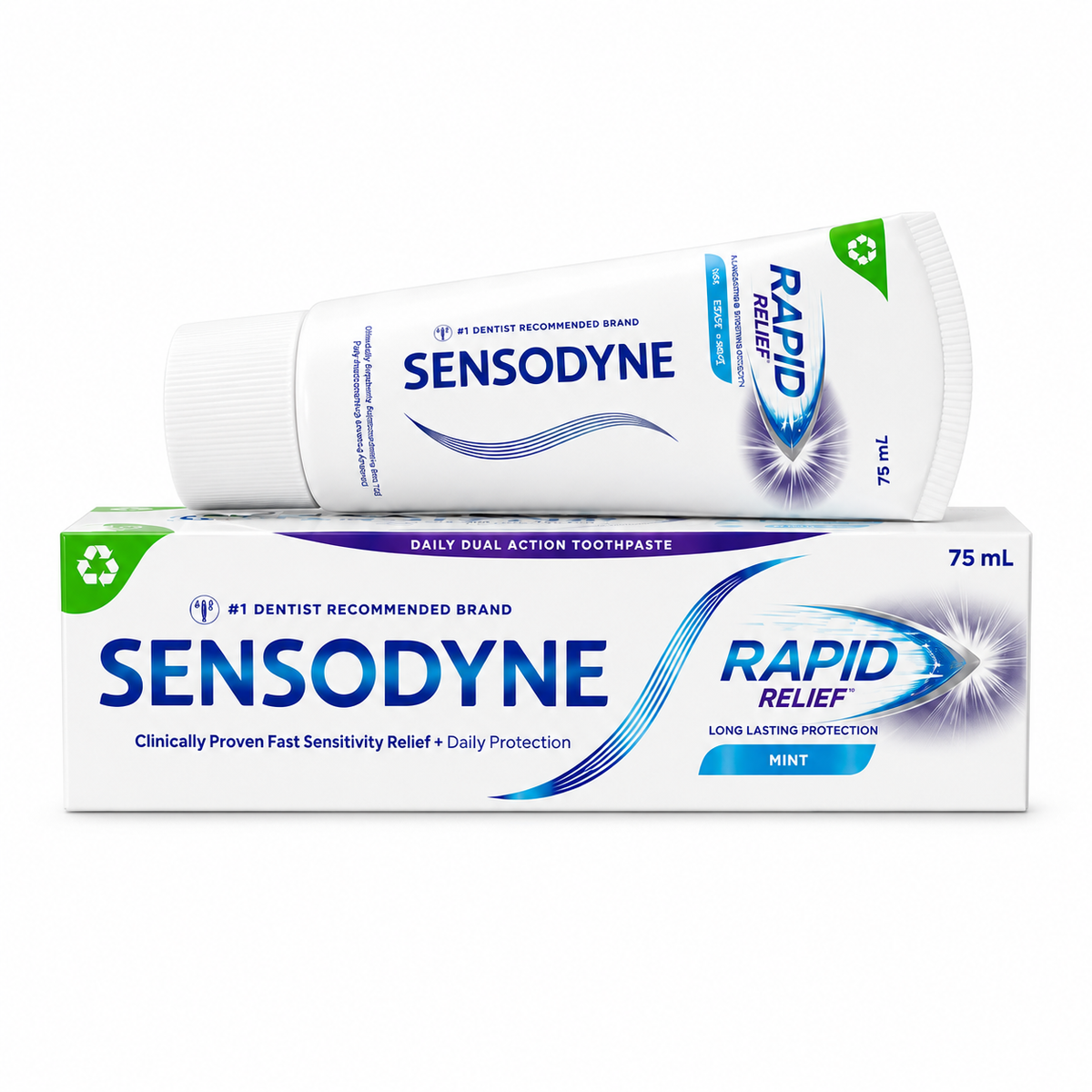 Sensodyne Sensitive Toothpaste Rapid Relief Mint - 75ml
