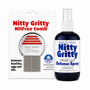 Nitty Gritty Head Lice Defence Spray 250ml and Comb Bundle