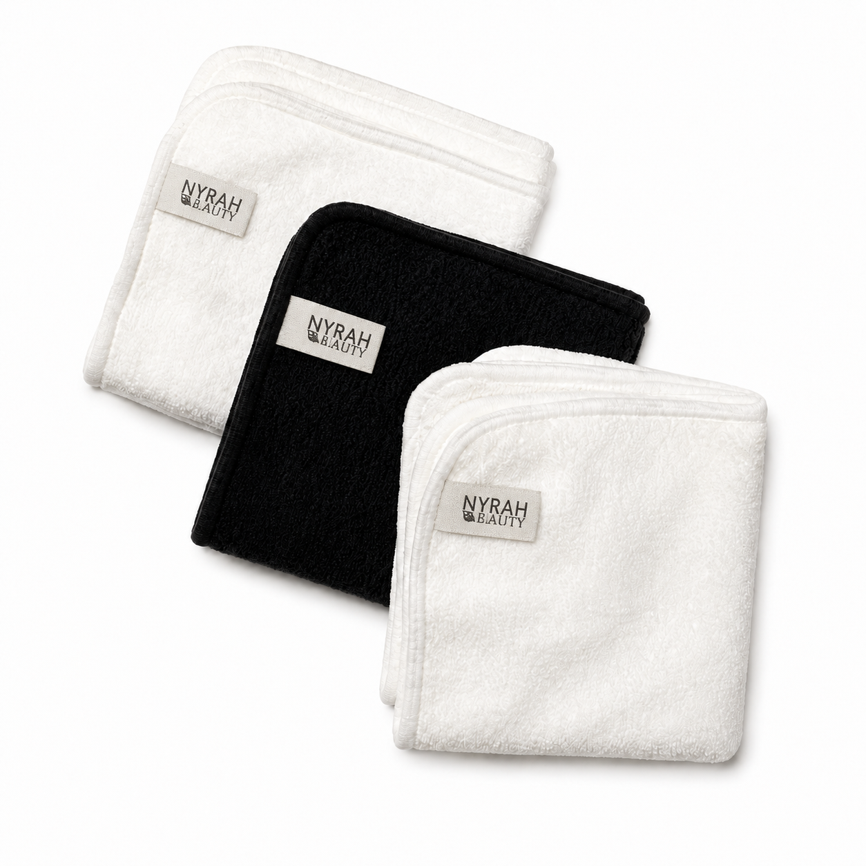 Nyrah Beauty Reusable Bamboo Face Cloths - 3 Pack