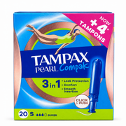 Tampax Pearl Compak Super - 20 Pack
