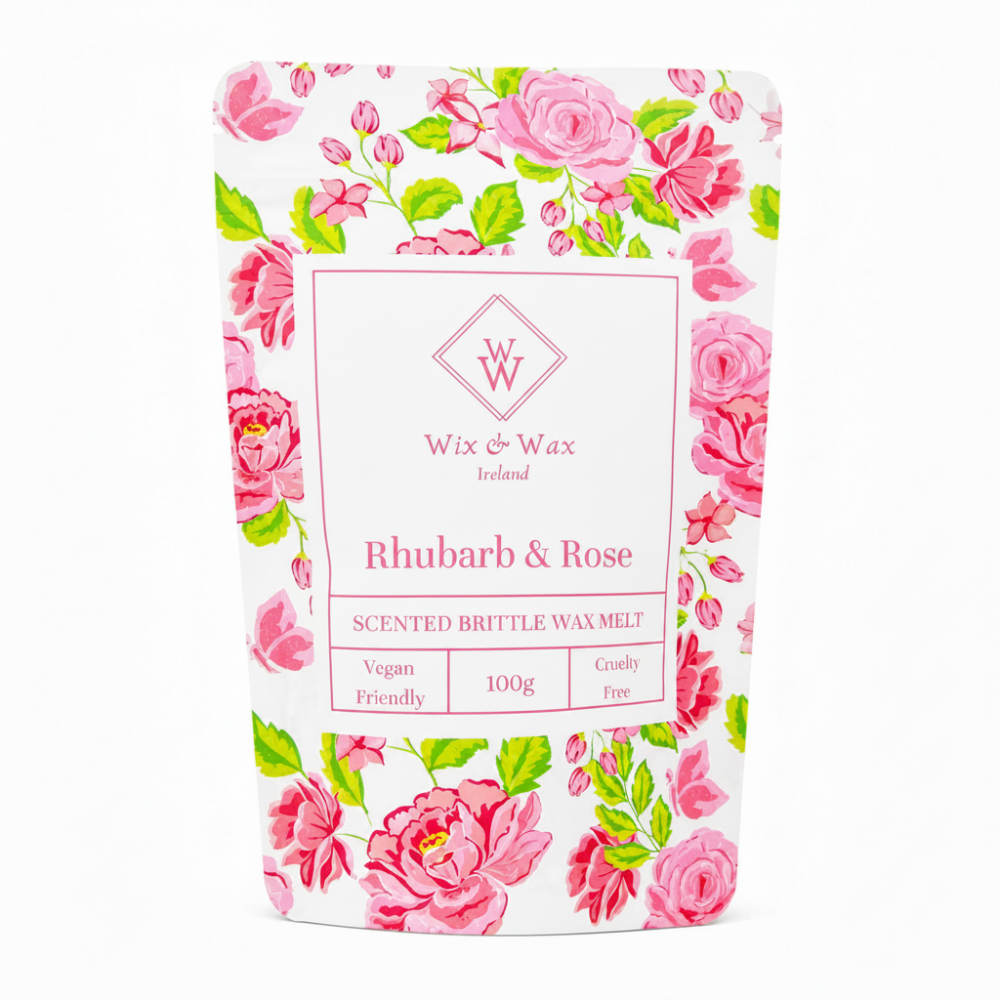 Wix & Wax Rhubarb & Rose Brittle Wax Melt
