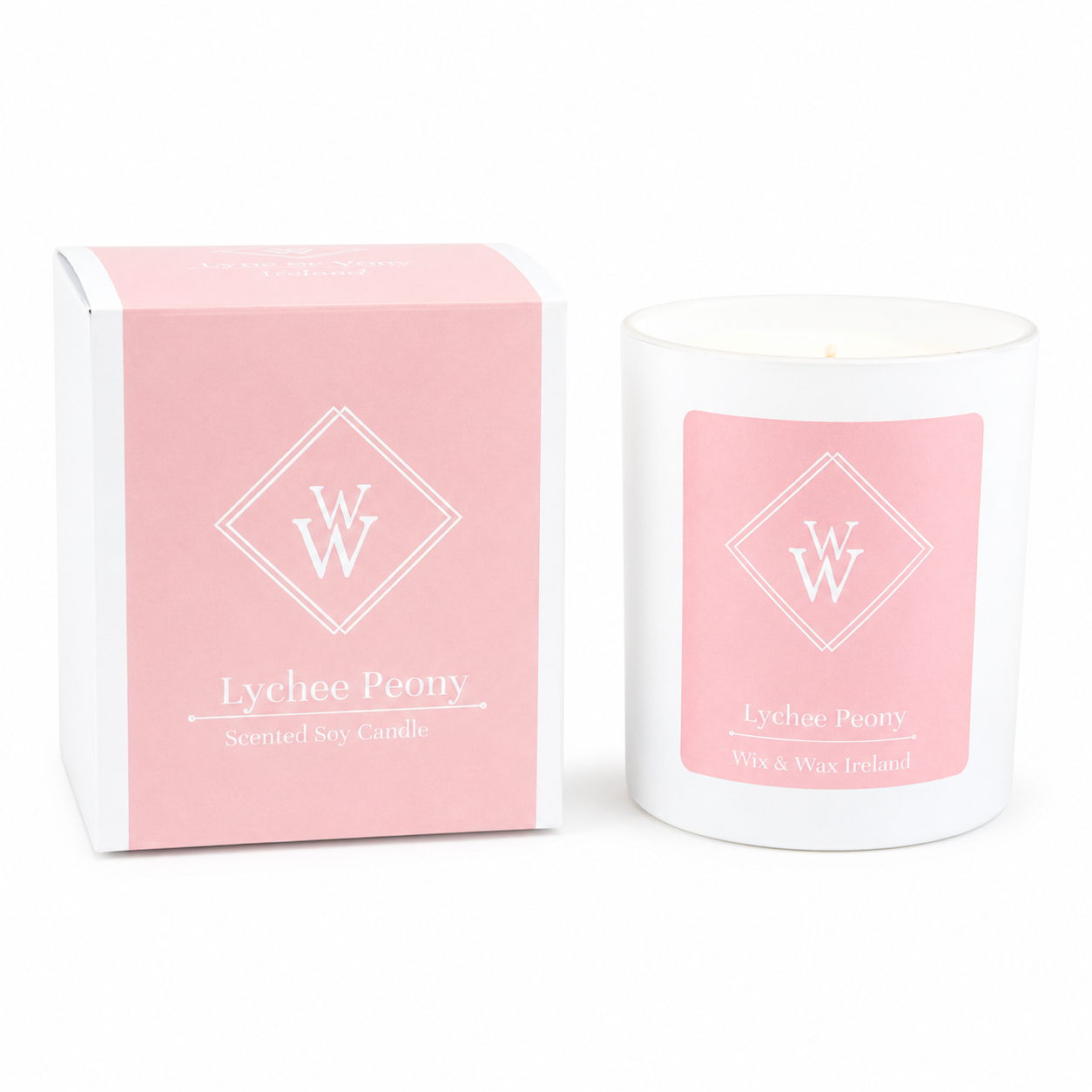 Wix & Wax Lychee Peony Candle