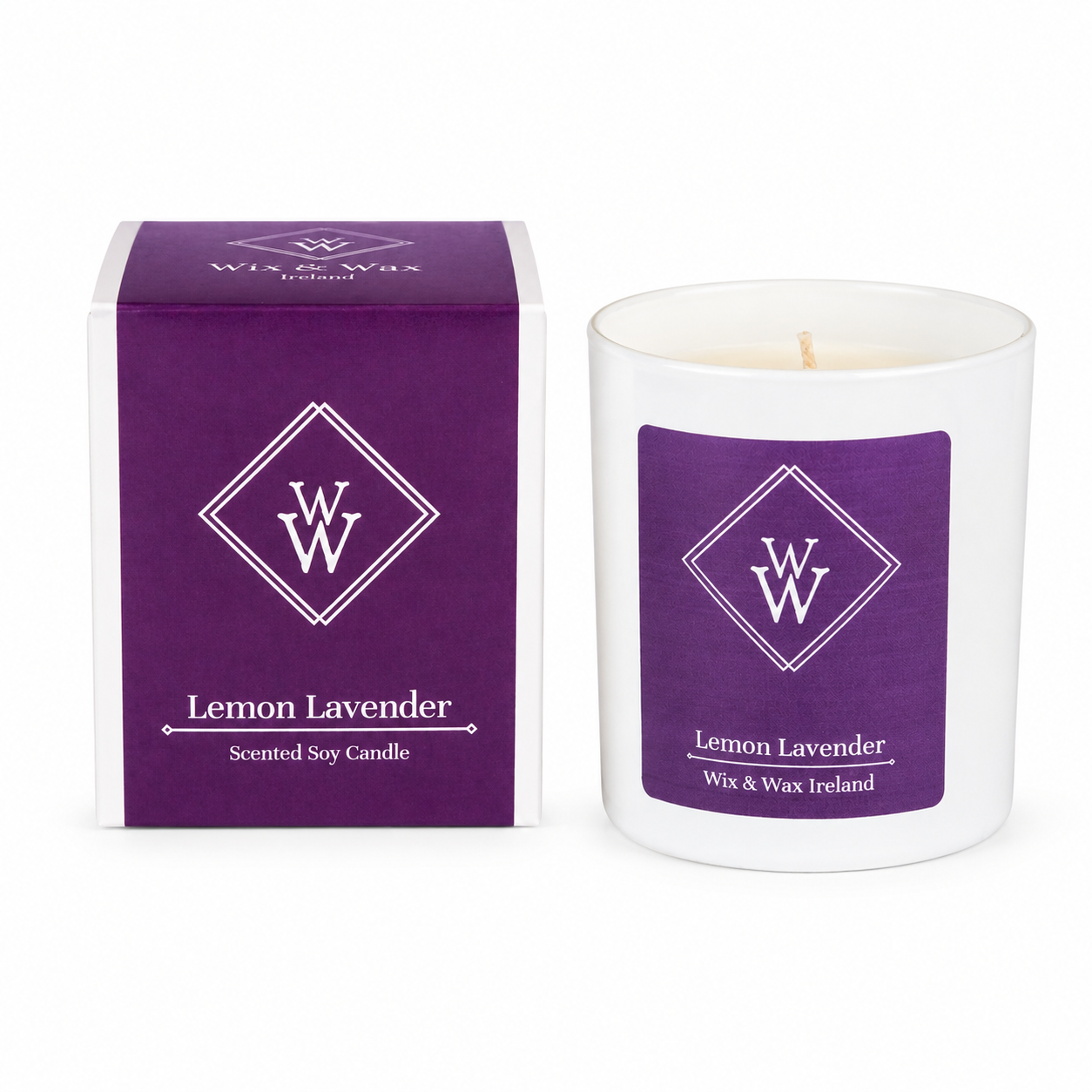 Wix & Wax Lemon Lavender Candle