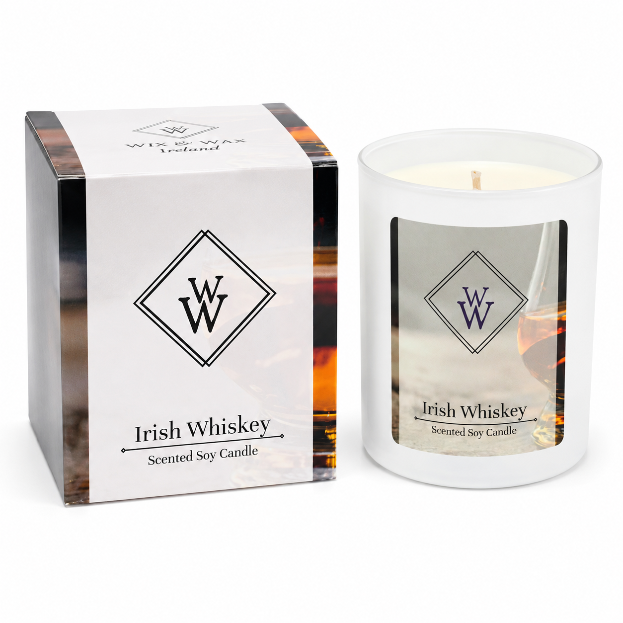 Wix & Wax Irish Whiskey Candle