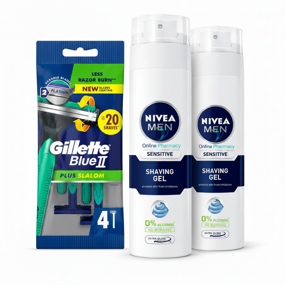 Nivea Men Sensitive Shave Gel and Razor Set