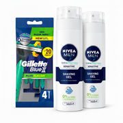 Nivea Men Sensitive Shave Gel and Razor Set