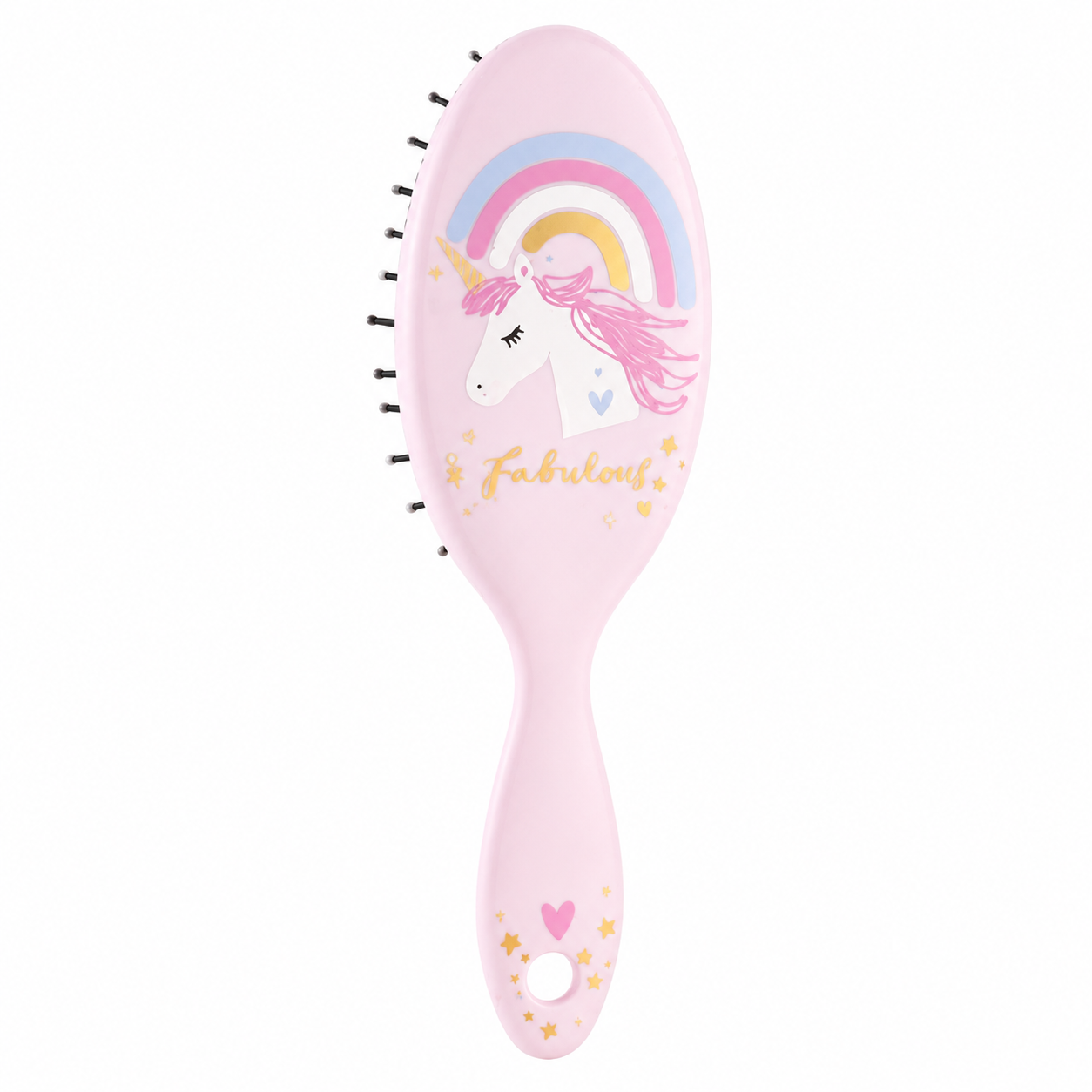 Parsa Beauty Unicorn & Rainbow Hairbrush