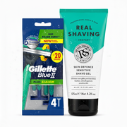Real Shaving Skin Shave Gel and Razor Set