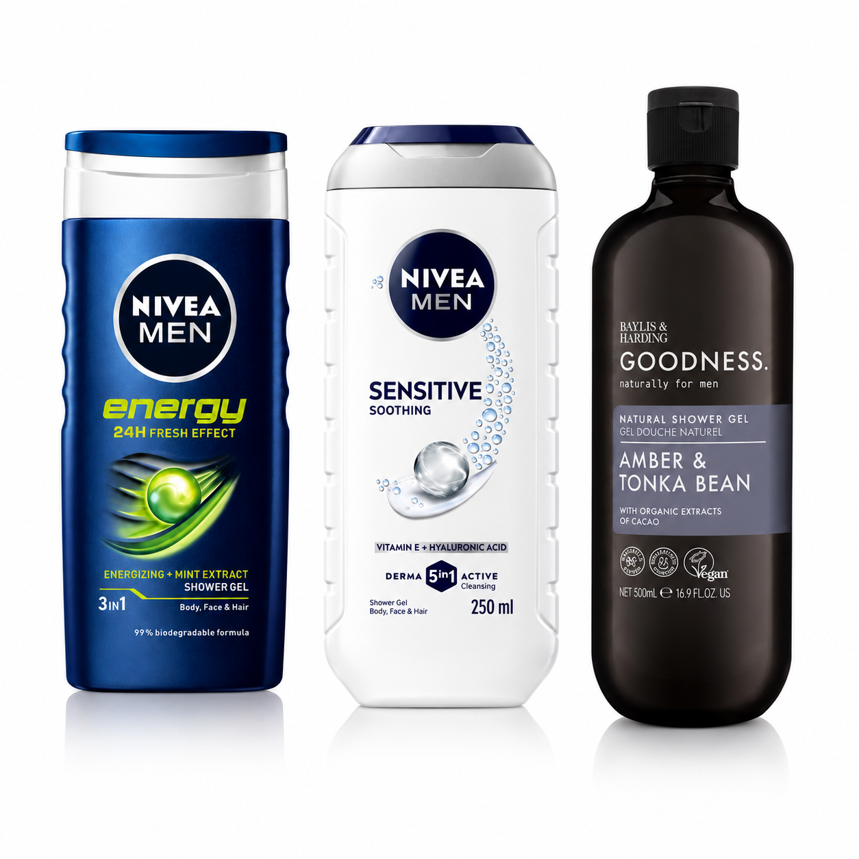 Men’s Shower Gel Trio Bundle